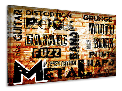 panoramic-3-piece-canvas-print-rock-in-grunge-style