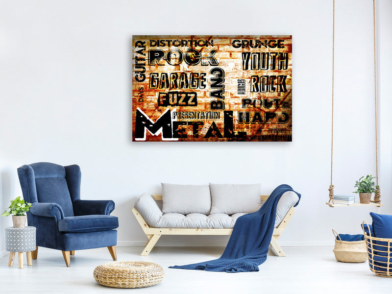 panoramic-3-piece-canvas-print-rock-in-grunge-style