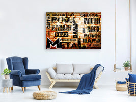 panoramic-canvas-print-rock-in-grunge-style