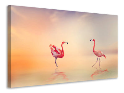 4-piece-canvas-print-romantic-flamingos