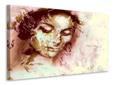 panoramic-3-piece-canvas-print-romantic-portrait-of-a-beauty