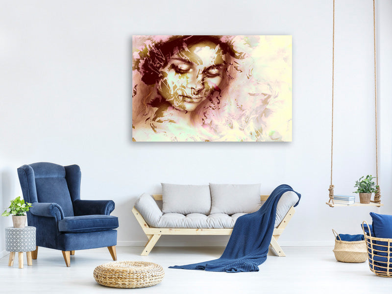 panoramic-3-piece-canvas-print-romantic-portrait-of-a-beauty