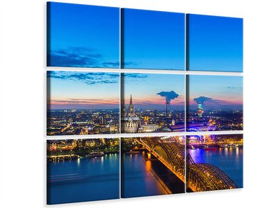 4-piece-canvas-print-skyline-a-penthouse-in-cologne