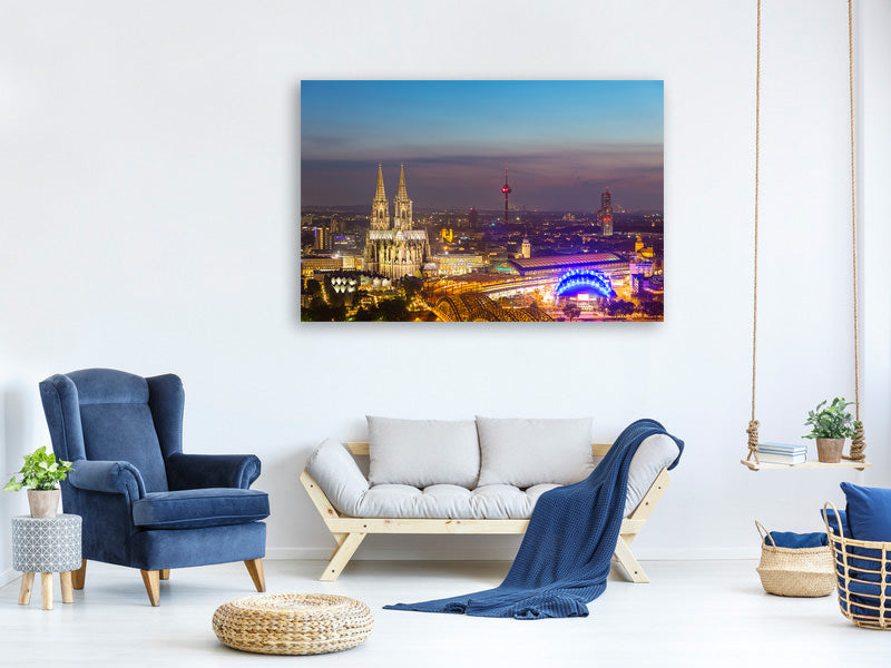 panoramic-canvas-print-skyline-cologne-cathedral-at-night