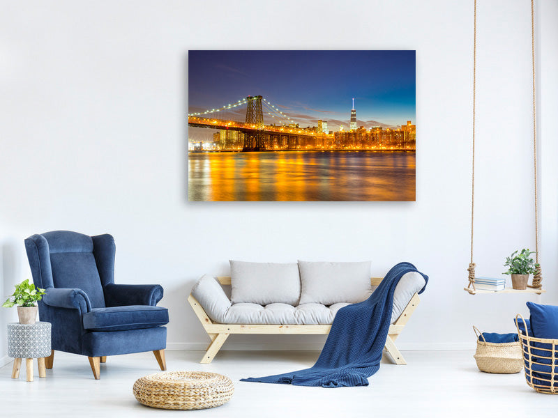 panoramic-3-piece-canvas-print-skyline-ny-williamsburg-bridge