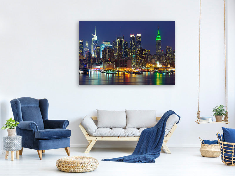 4-piece-canvas-print-skyline-new-york-midtown-at-night