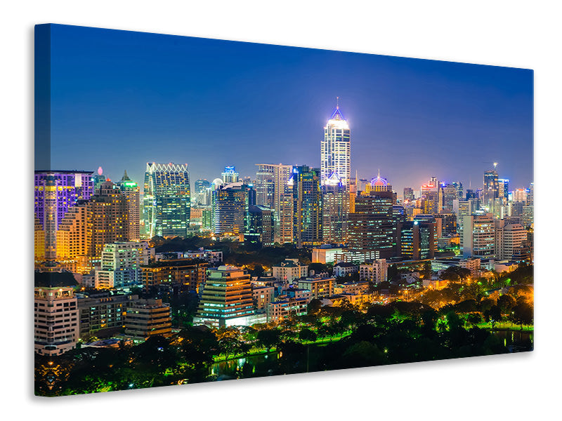 4-piece-canvas-print-skyline-one-night-in-bangkok