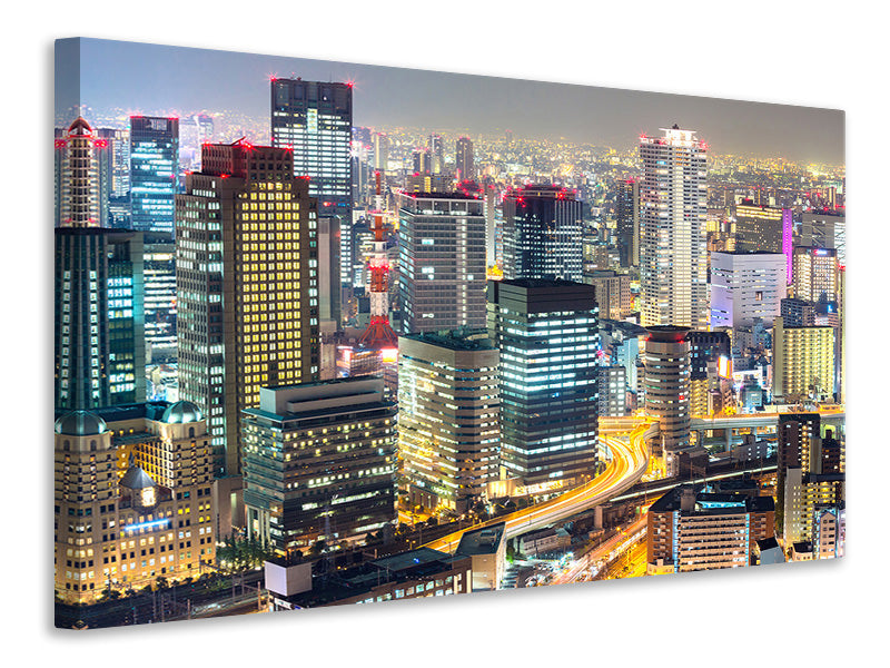 panoramic-canvas-print-skyline-osaka-in-sea-of-lights