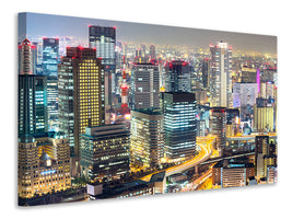 panoramic-3-piece-canvas-print-skyline-osaka-in-sea-of-lights