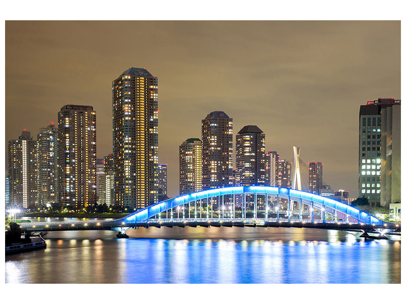 modern-4-piece-canvas-print-skyline-tokyo-at-night