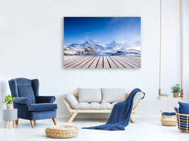 panoramic-3-piece-canvas-print-sundeck-at-the-swiss-mountain-lake