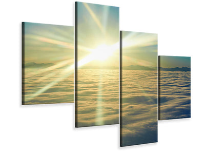 panoramic-3-piece-canvas-print-sunrise-above-the-clouds