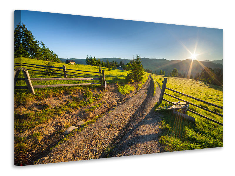 4-piece-canvas-print-sunrise-at-mountain