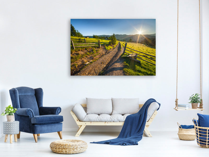 5-piece-canvas-print-sunrise-at-mountain
