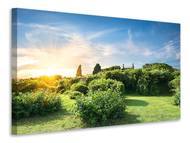 modern-4-piece-canvas-print-sunrise-in-the-park