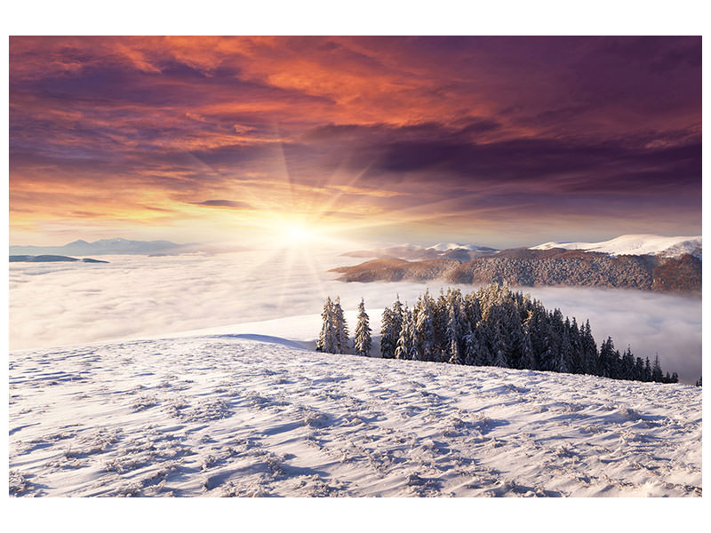 modern-4-piece-canvas-print-sunrise-winter-landscape