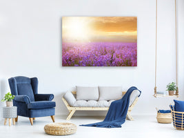 5-piece-canvas-print-sunset-in-lavender-field