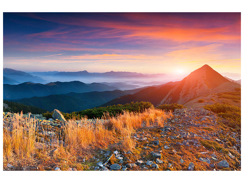 panoramic-3-piece-canvas-print-sunset-in-the-alps