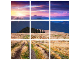 canvas-print-sunset-in-the-mountain-scenery