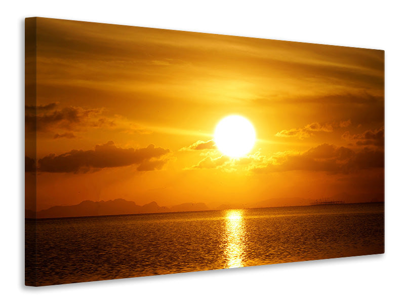panoramic-3-piece-canvas-print-sunset-lake