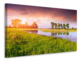 4-piece-canvas-print-sunset-on-lake