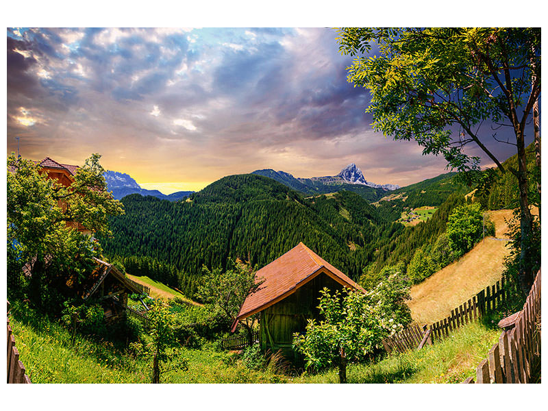 modern-4-piece-canvas-print-swiss-mountains-in-summer