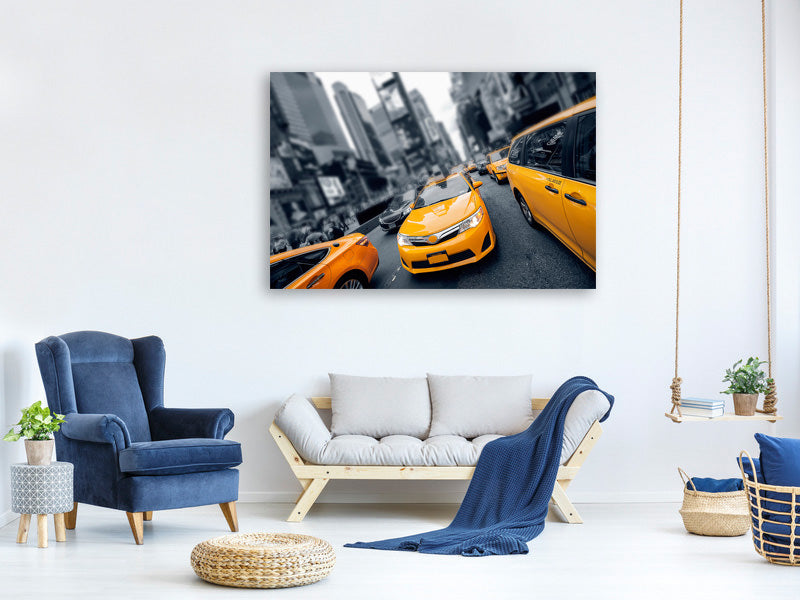 4-piece-canvas-print-taxi-in-nyc