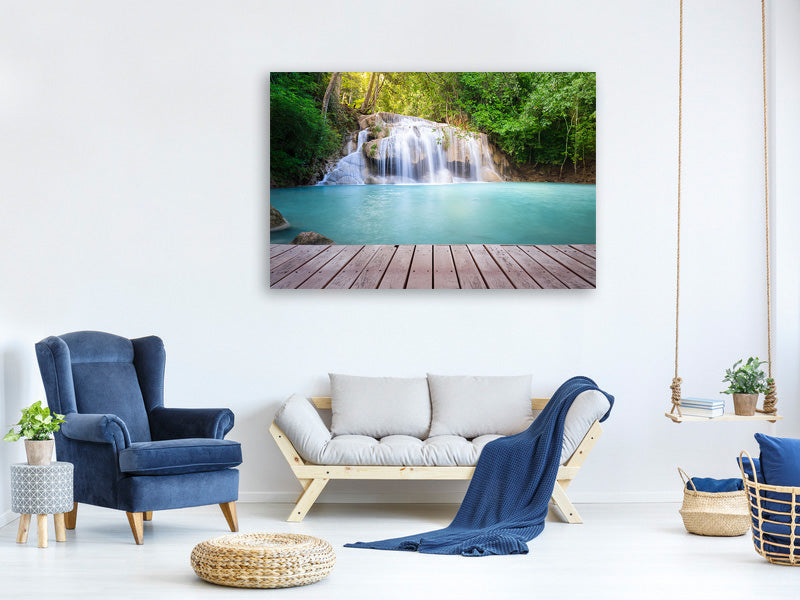 modern-4-piece-canvas-print-terrace-at-the-waterfall