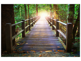 4-piece-canvas-print-the-bridge-in-the-forest