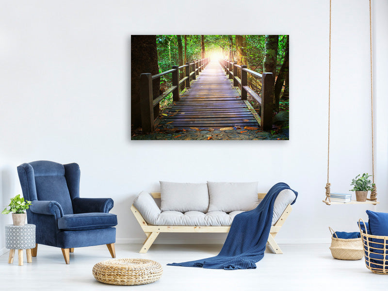 panoramic-canvas-print-the-bridge-in-the-forest
