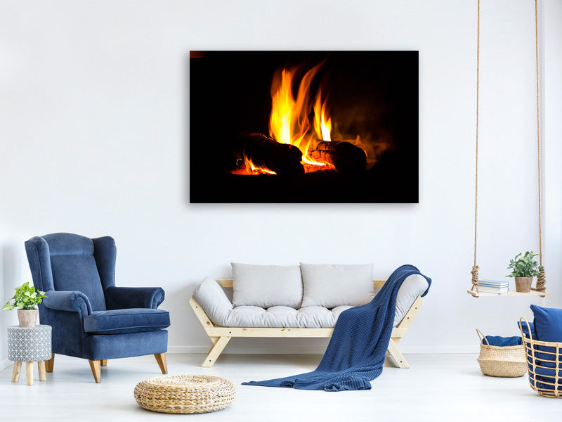modern-4-piece-canvas-print-the-fireplace