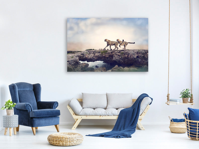 4-piece-canvas-print-two-cheetahs
