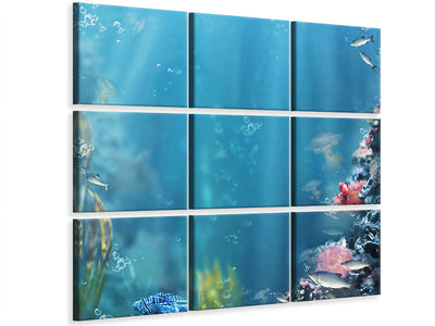 4-piece-canvas-print-underwater