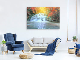 4-piece-canvas-print-waterfall-in-light