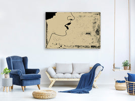 3-piece-canvas-print-woman-portrait-in-grunge-style