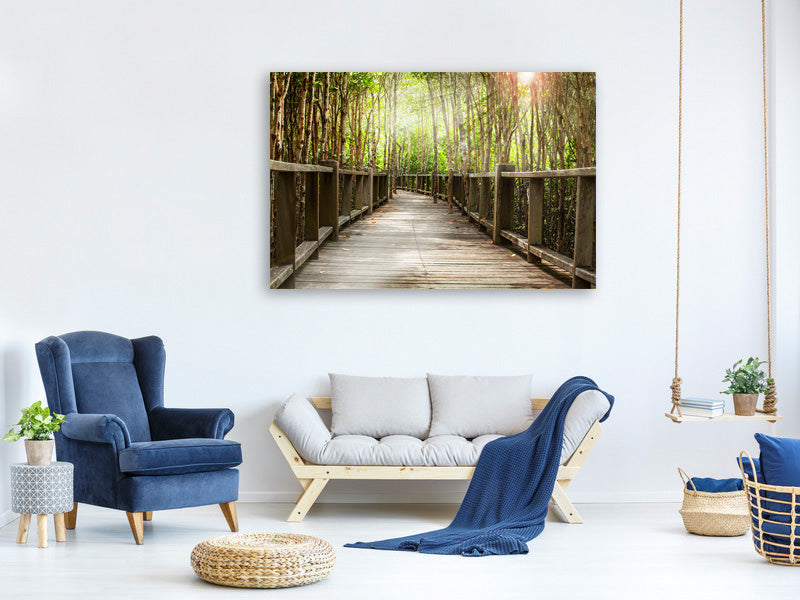 4-piece-canvas-print-wooden-bridge