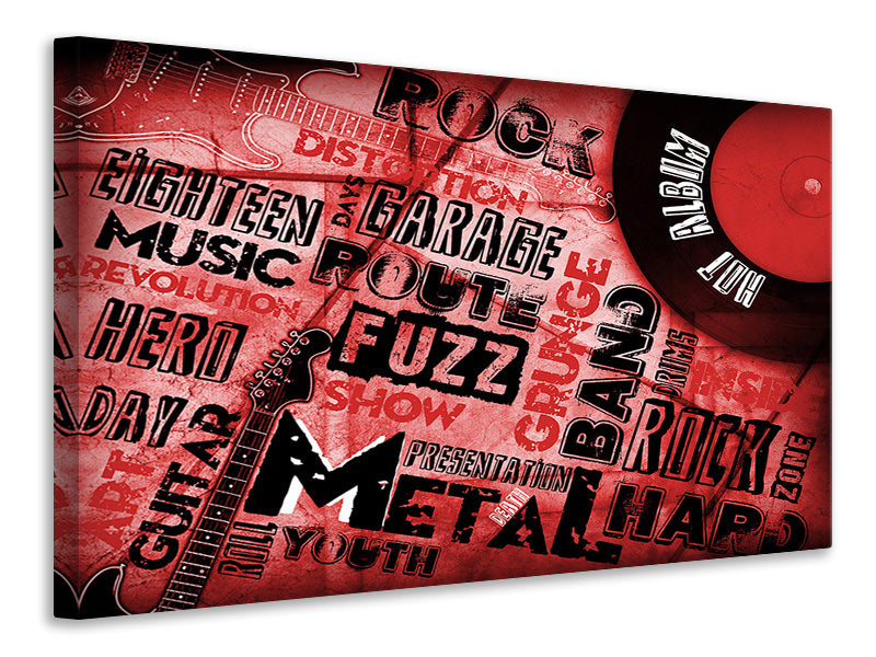 panoramic-canvas-print-writings-music-grunge
