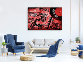 panoramic-3-piece-canvas-print-writings-music-grunge