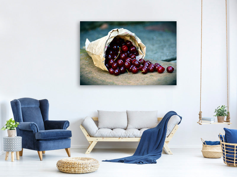 3-piece-canvas-print-a-bag-of-cherries