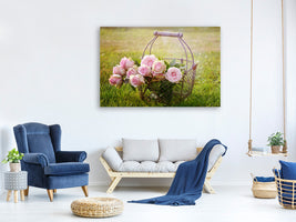 5-piece-canvas-print-a-basket-full-of-roses