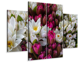 3-piece-canvas-print-a-bouquet-of-water-lilies