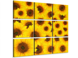 4-piece-canvas-print-a-bouquet-sunflower