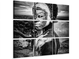 4-piece-canvas-print-a-boy-of-the-karo-tribe-omo-valley
