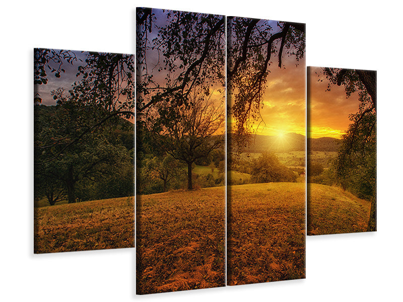 5-piece-canvas-print-a-landscape-in-the-sunset