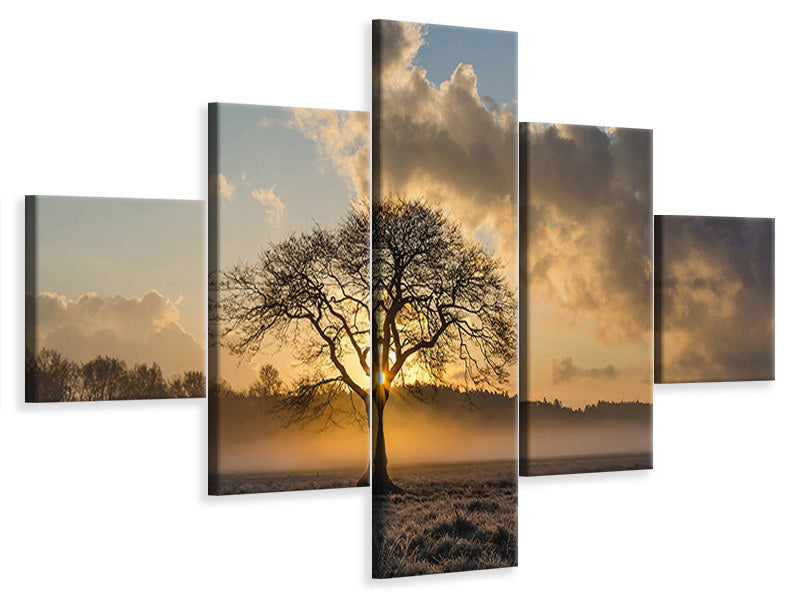 4-piece-canvas-print-a-lonely-tree