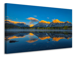panoramic-canvas-print-a-perfect-morning-in-canadian-rockies