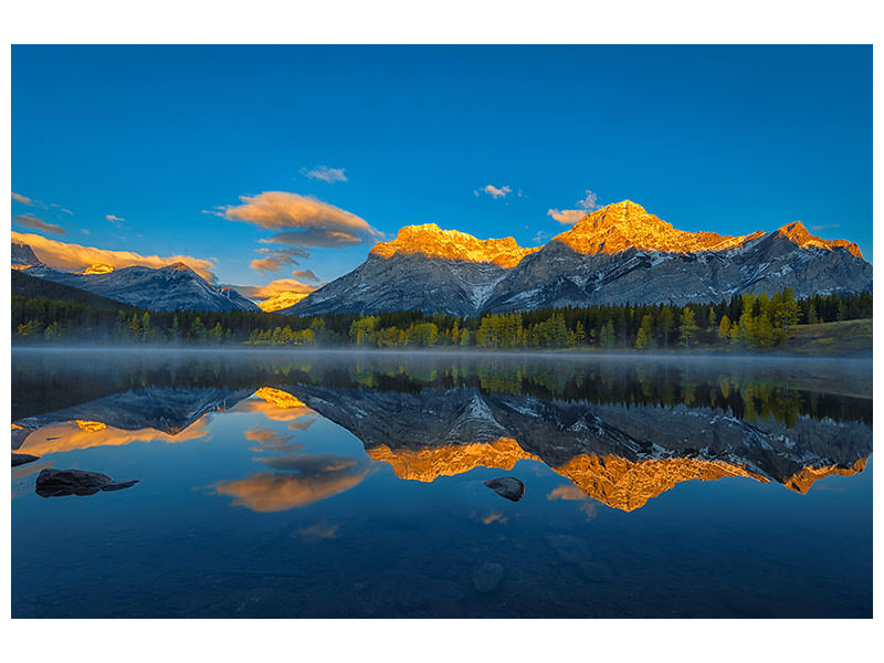 modern-4-piece-canvas-print-a-perfect-morning-in-canadian-rockies