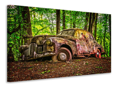4-piece-canvas-print-abandoned-classic-car