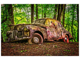 3-piece-canvas-print-abandoned-classic-car