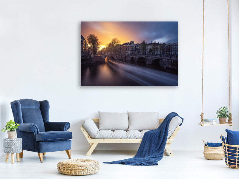 panoramic-canvas-print-amsterdam-keizersgracht